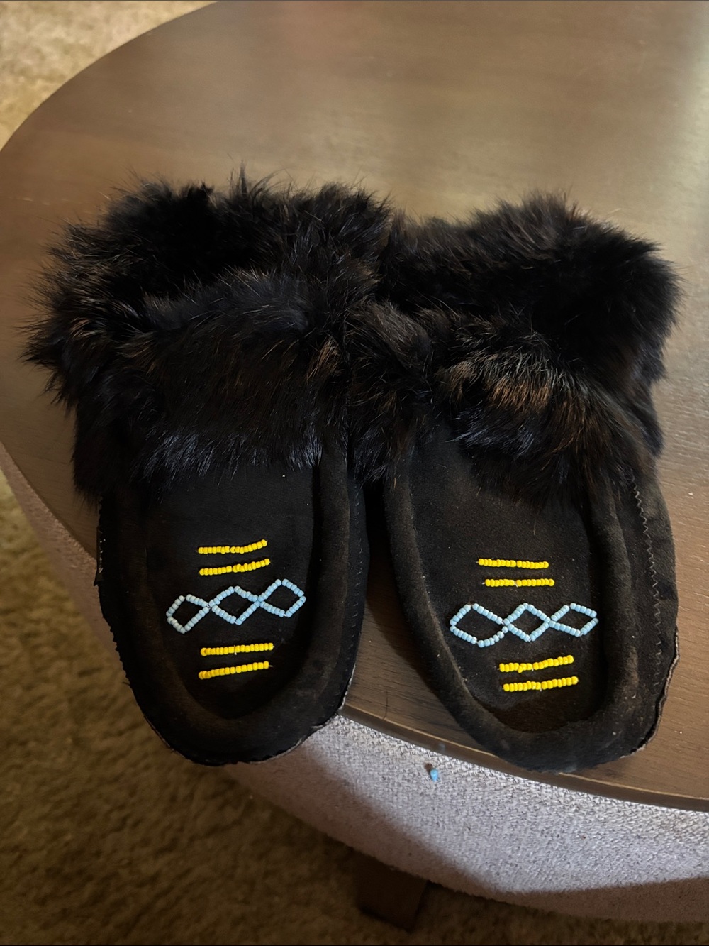 Waves leather moccasins